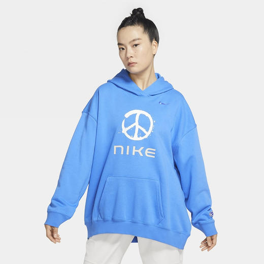 Nike/耐克卫衣女子春季新款oversize休闲连帽宽松套头衫FB1823-435 商品图0