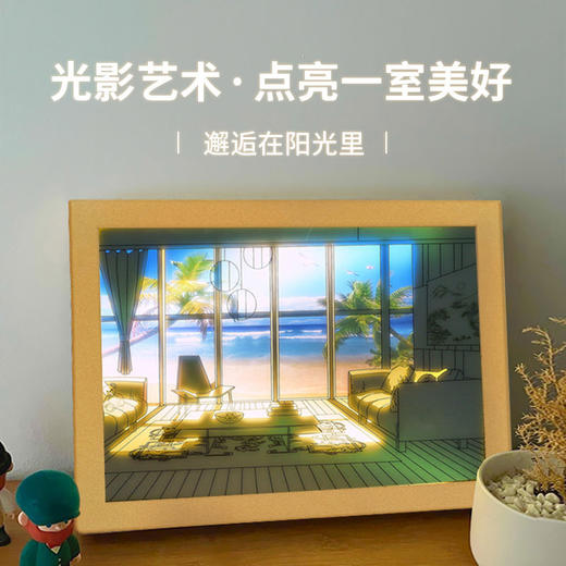 万家灯火灯光画充电卧室ins风灯光画插电式小夜灯生日礼物送女生 商品图1