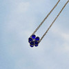 订购6个月到｜Gripoix Paris-Delicate Flower-深蓝色 花朵 项链［法国设计师］ 商品缩略图1