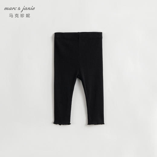 马克珍妮秋装女童木耳边弹力针织打底裤231891 商品图4