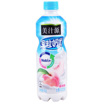 可口可乐（Coca-Cola）美汁源 Minute Maid 果粒奶优饮料 蜜桃味  450g*15瓶 商品图1