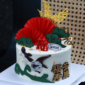 仙鹤祝寿蛋糕蛋糕（提前一天预定/配送当日无法退订退款）