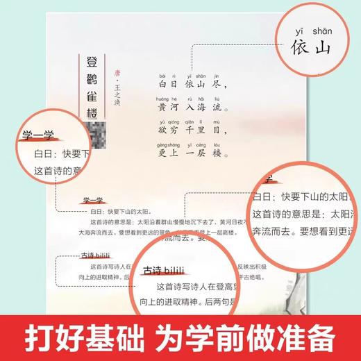 全3册少儿学古诗正版书籍75+80首必背古诗词赠练习字帖大字注音有声伴读小学生一二三年级古诗学习学前教育课外阅读书籍小学教辅书 商品图1