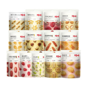 百草味坚果炒货休闲干果零食干果组合大礼包和乐礼盒1530g 企业团购 商品图1