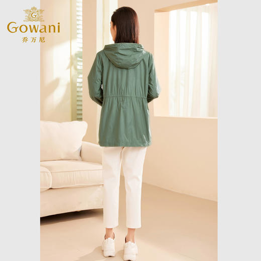 乔万尼秋季新品风衣外套连帽收腰ET3B666 商品图3