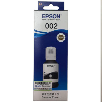 爱普生(EPSON)002系列原装墨水黑色(((适用L426X/L626X/L627X/L629X/L415X/L416X/L616X/L617X系列等) 商品图0