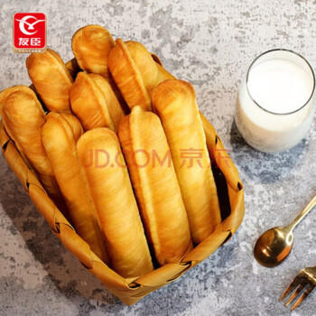 友臣手撕面包棒1000克原味传统糕点整箱装 商品图1