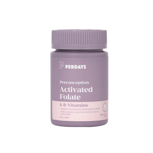PERDAYS活性叶酸+维生素B族 60粒（备孕&孕期） 商品图1