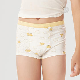 都市丽人眯雅佳棉质男童平角内裤儿童内裤新年本命年红品JK3B07