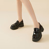 Safiya/索菲娅2023秋季新品 潮流厚底粗跟方头复古英伦JK小皮鞋乐福鞋 SF33112054 商品缩略图2