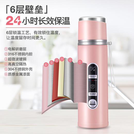 DD-保尔保温杯男女316不锈钢水杯大容量儿童学生高颜值便携泡茶杯子 商品图1