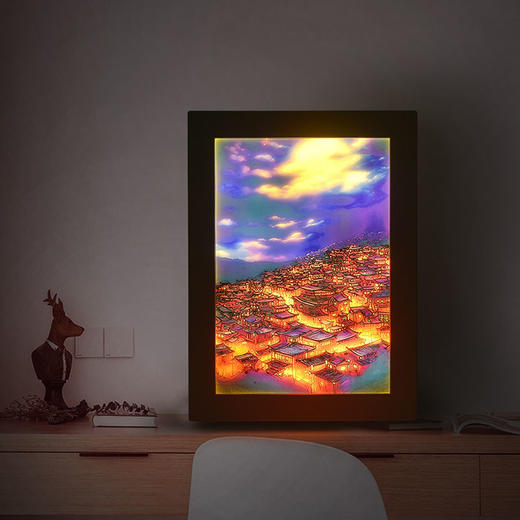 万家灯火灯光画充电卧室ins风灯光画插电式小夜灯生日礼物送女生 商品图3