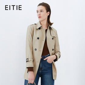 EITIE爱特爱秋季新款中长款简约大气风衣7504206
