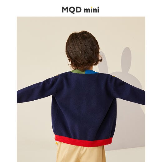 【加厚】【90-140】【MQDmini】MQD马骑顿旗下儿童针织衫外套男童毛衣开衫 商品图2