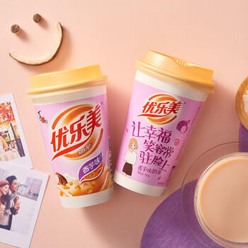 优乐美椰果奶茶80g*4杯混合原味/草莓/香芋味早餐下午茶速溶冲调饮料 商品图3