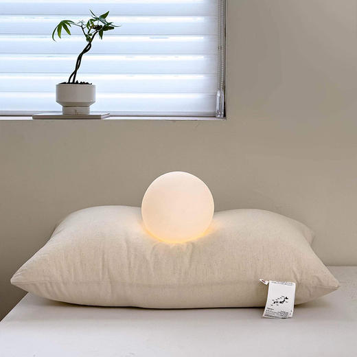老米优品/爱日系风的，来入好品质的日系系亚麻枕！muji工厂，简约日系纯色棉麻枕头 商品图0