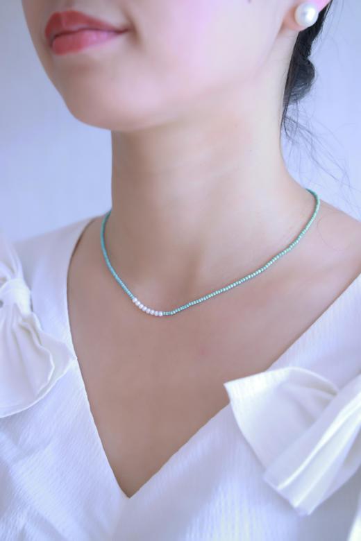 【晴空】蓝松双层项链  ZX230711003 商品图8