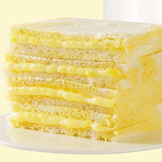 「浓郁香蕉味」壹得利魔方吐司香蕉牛奶味面包糕点心夜宵早休闲食品 商品图3