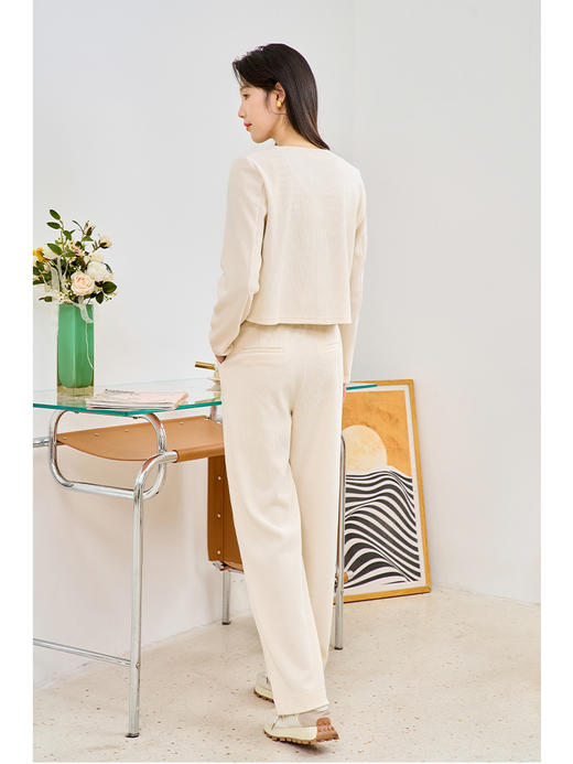 NEELLY纳俪商场同款小香风时尚两件套2023秋新款高级感休闲裤套装N23084Z03303 商品图3