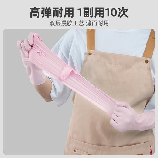 秉秀食品级耐用型丁腈手套 30只/包 可选尺码 商品图2