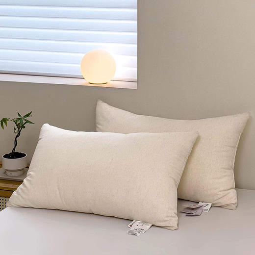 老米优品/爱日系风的，来入好品质的日系系亚麻枕！muji工厂，简约日系纯色棉麻枕头 商品图7