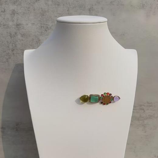 订购5个月到｜Gripoix Paris-Summer in Greece-琉璃 金币 胸针［法国设计师］ 商品图1