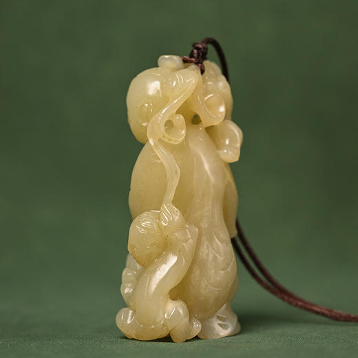 清 和田玉雕童子把件 商品图1