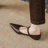 优雅法式，纯色进口小羊皮中跟尖头浅口单鞋PS1602 商品缩略图0
