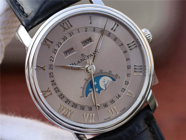 OM厂宝珀月相6654复刻表要怎么单独调日历月相呢?