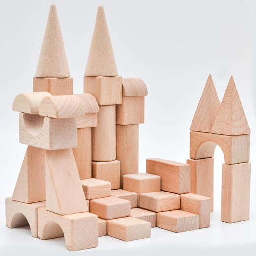 🌈69💰秒木博士【纯木城堡积木】100Pcs大套装，欧洲进口榉木🪵安全无油漆，比普通积木玩的更放心！ 📣100Pcs只要69元，而且是纯进口实木材质，性价比太高了！ 商品图2