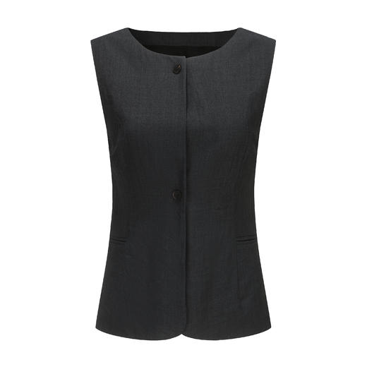 Ruohan 灰色精仿羊毛马甲 商品图8