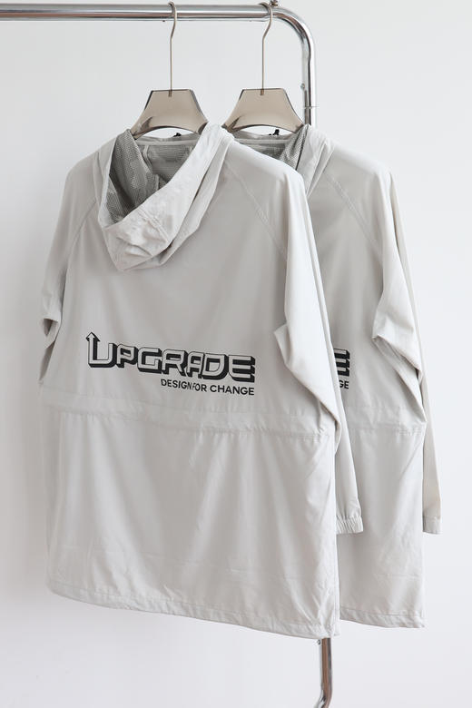 断码特清 出口元单 J.J 灰白色 中长款连帽风衣外套 WT603 商品图2