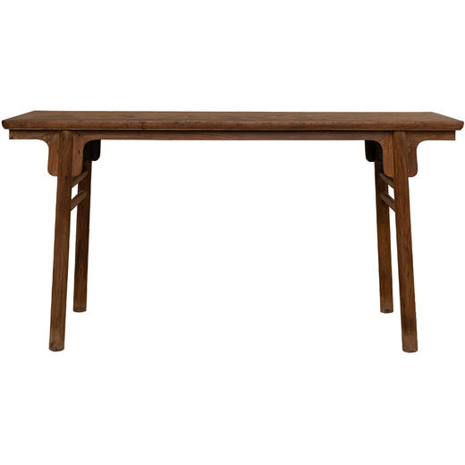 清 红木夹头榫刀牙板平头案 商品图5