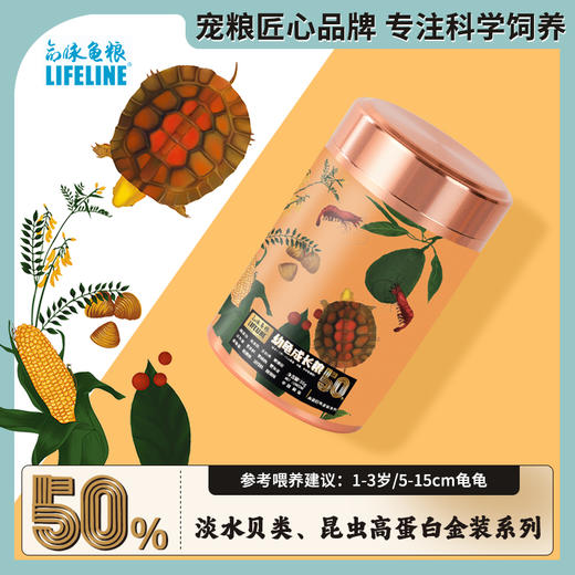 金装系列50%高蛋白【试用装】30克补钙增体快速成长型1-3岁幼龟粮 商品图0