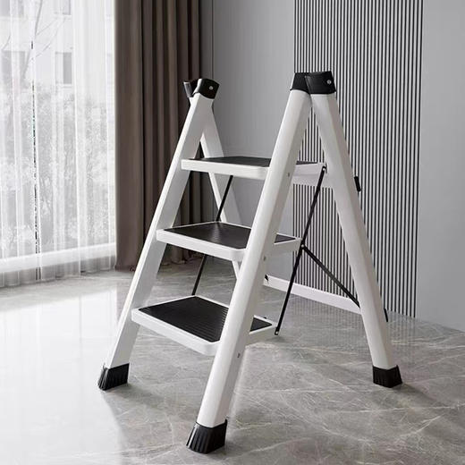 【春节1.20-2.15停发】 Trees&wind优质碳钢折叠梯 可折叠收纳，轻巧便携 不占空间，家务登高不费力！ 商品图1