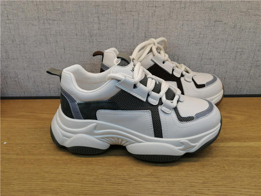 豪行春季新款21178991真皮时尚休闲低跟女鞋单鞋网鞋专柜正品 商品图0