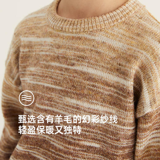 【轻盈保暖又独特】圆领渐变格调毛衣PQMY2301 商品图4