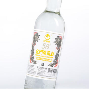 金门高粱 双龙系列白金龙 清香型白酒 58度600ml*2瓶 双支盒装 宴请送礼 商品图1