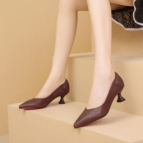 时尚百搭，纯色高跟鞋GLS684