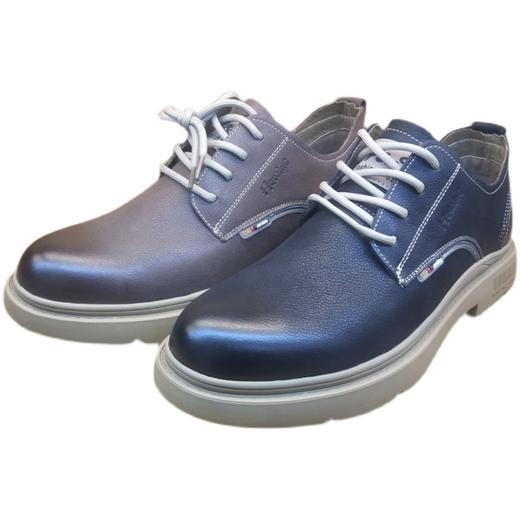 豪行新款真皮男鞋11351153时尚青年平底系带单鞋休闲正品 商品图3