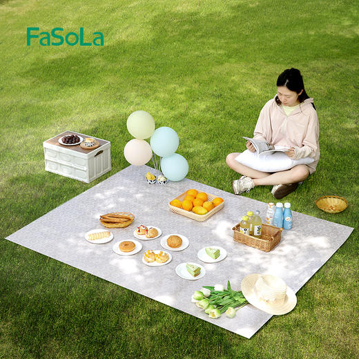 FaSoLa 野餐垫防潮布户外露营野炊地垫加厚防水便携草坪沙滩春游垫 商品图2