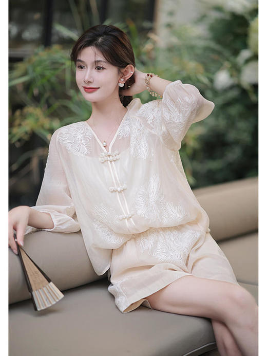 【新国风套装】精细刺绣纹理花型生动立体 商品图5