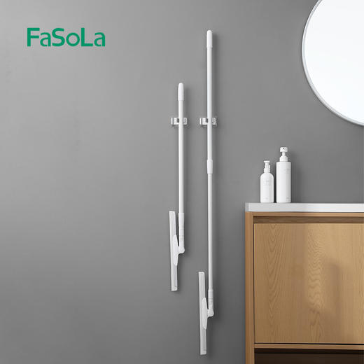 FaSoLa 铝合金玻璃刮水器伸缩杆地板瓷砖刮刀子挂条刮水清洁工具 商品图4