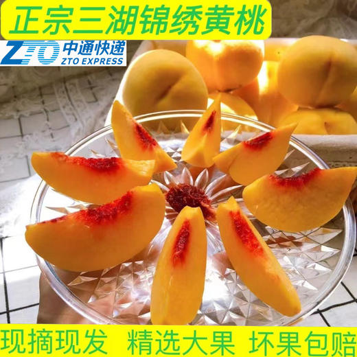 （助农）锦绣黄桃带箱10斤18枚装/24枚装 商品图1