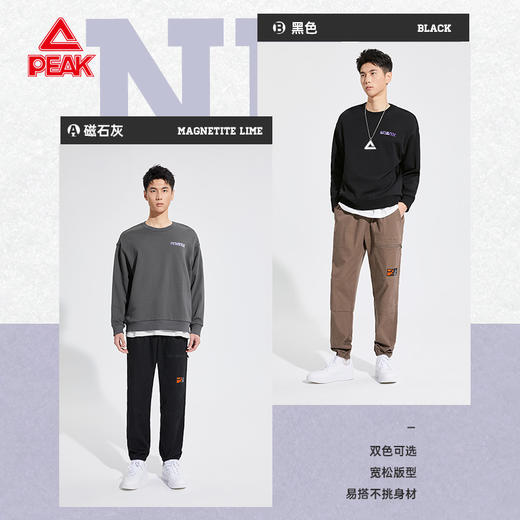 匹克2023秋季新款潮流系列圆领抓毛卫衣DF633560 商品图1