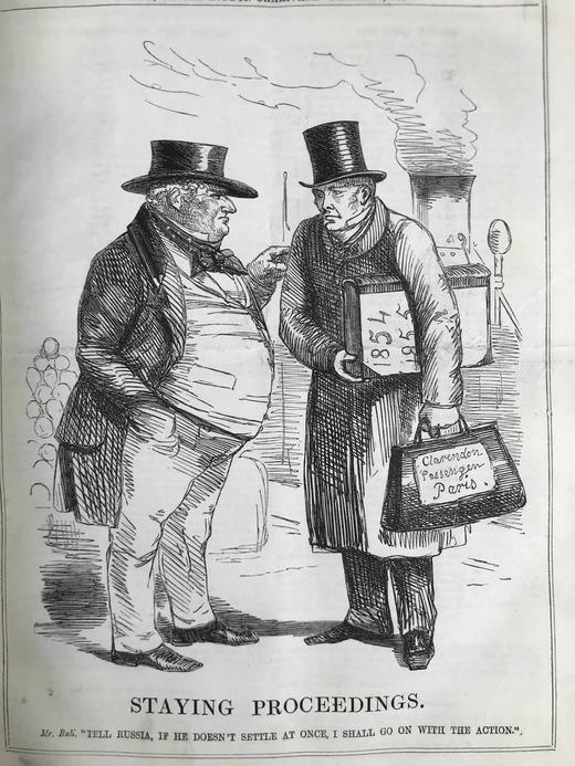 1856年 英国讽刺漫画杂志《笨拙》 数百幅插图 真皮精装16开 商品图10