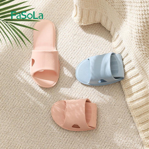 FaSoLa 可折叠拖鞋女便携式旅行沙滩鞋出差酒店洗澡防滑一次性拖鞋 商品图1