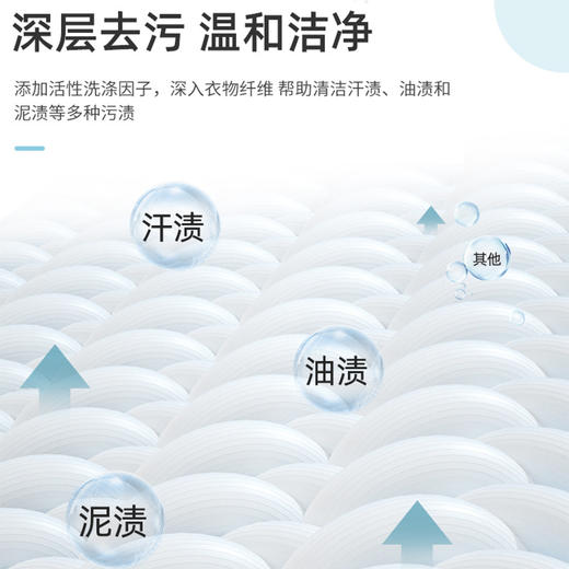 「7袋装！洗护合一」蓝漂香氛去渍洗衣液 居家日用实惠装整箱手洗机洗衣物清洁工具300g*7袋 商品图3