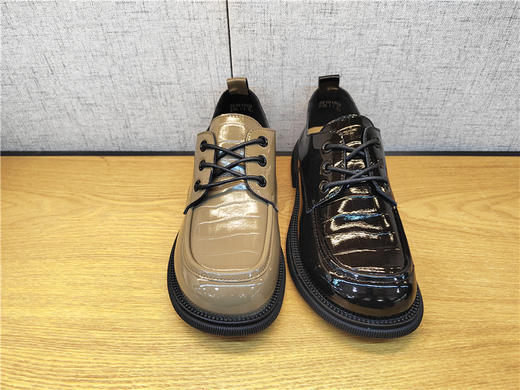 2022豪行春季新款22101502真皮时尚休闲低跟女鞋单鞋皮鞋专柜正品 商品图2