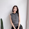 2023早秋新款流苏针织背心上衣女外穿叠穿圆领套头无袖马甲 商品缩略图3